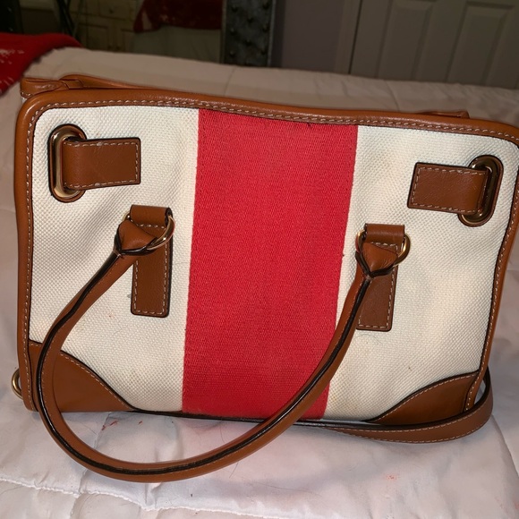 Michael Kors Hamilton East West Canvas Satchel - Picture 2 of 3